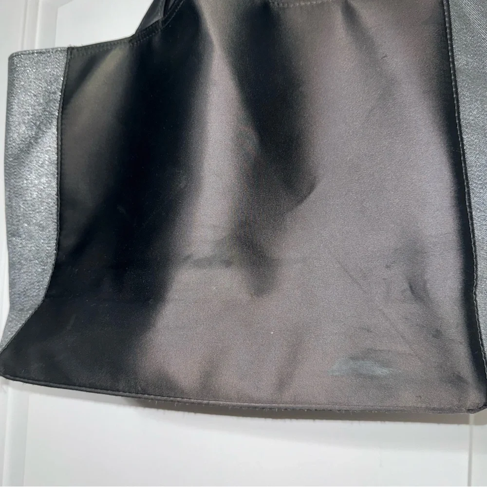 Coach Fragrance Tote Bag Purse Dark Gray And Shimmer